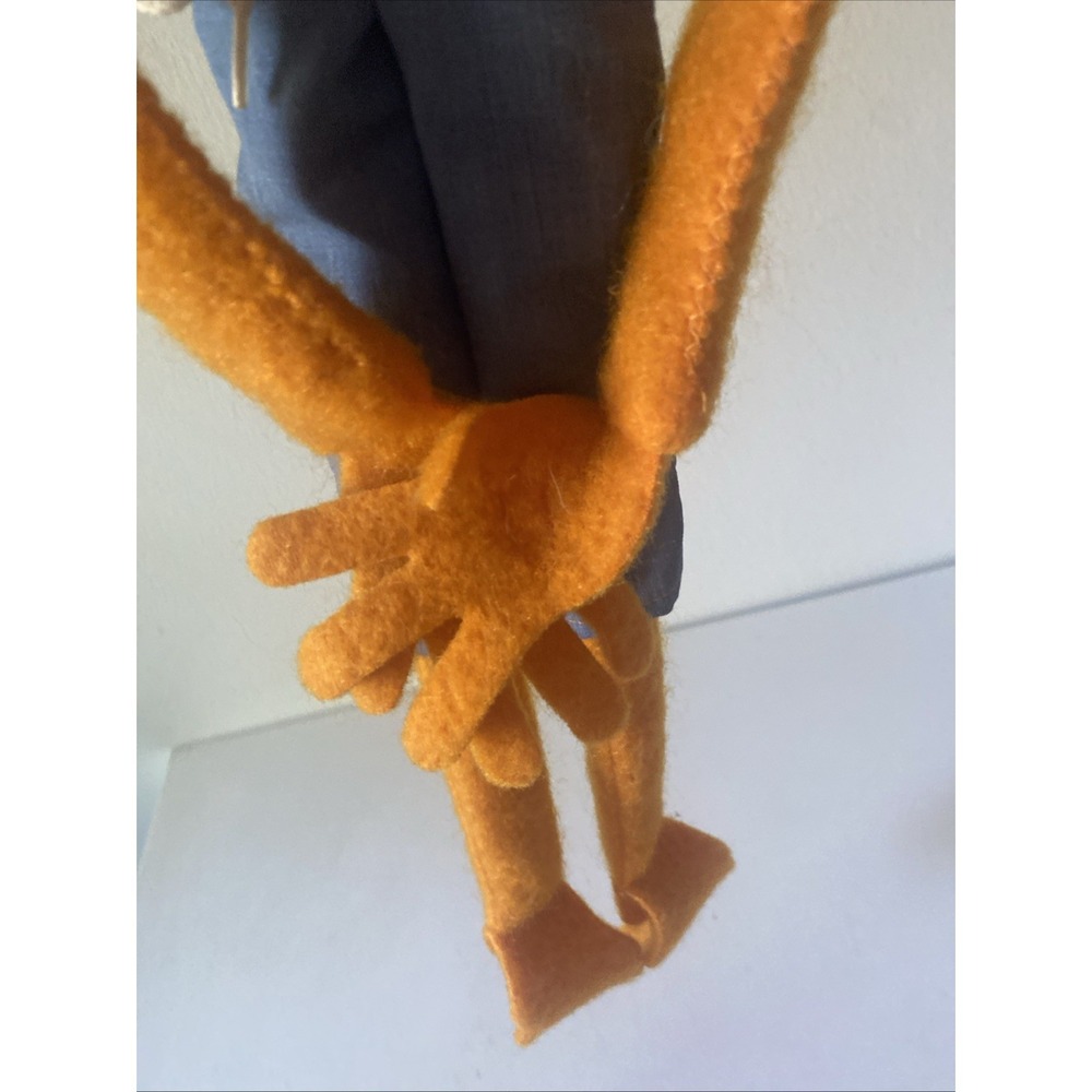 Fisher-Price Animal Muppet Puppet Doll Jim Henson 1970's? Vintage Orange Pink - Picture 5 of 14